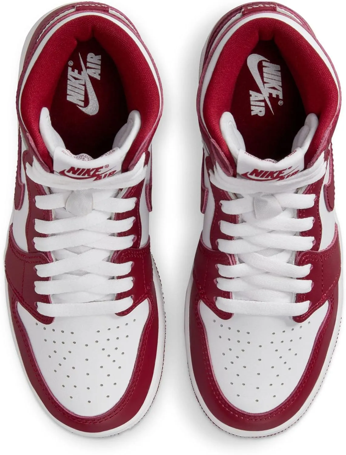 Jordan Big Kid's 1 Retro High OG Artisanal Red Wht/Team Red (FD1437 160)