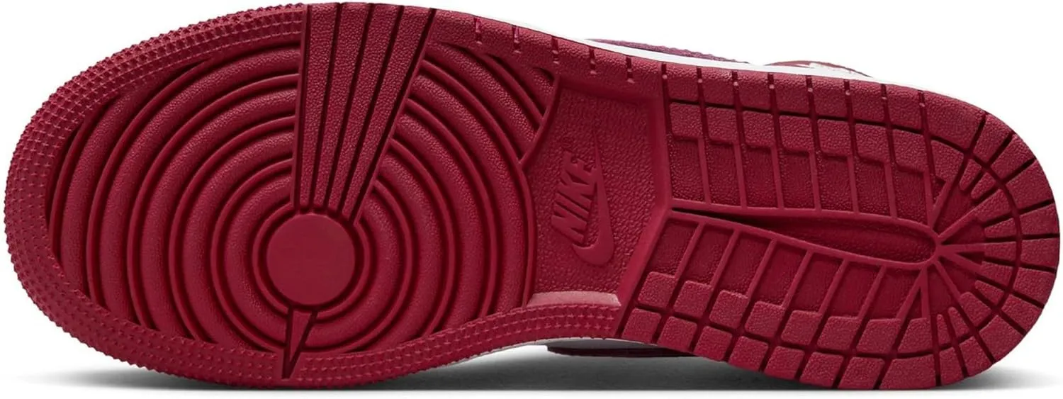 Jordan Big Kid's 1 Retro High OG Artisanal Red Wht/Team Red (FD1437 160)