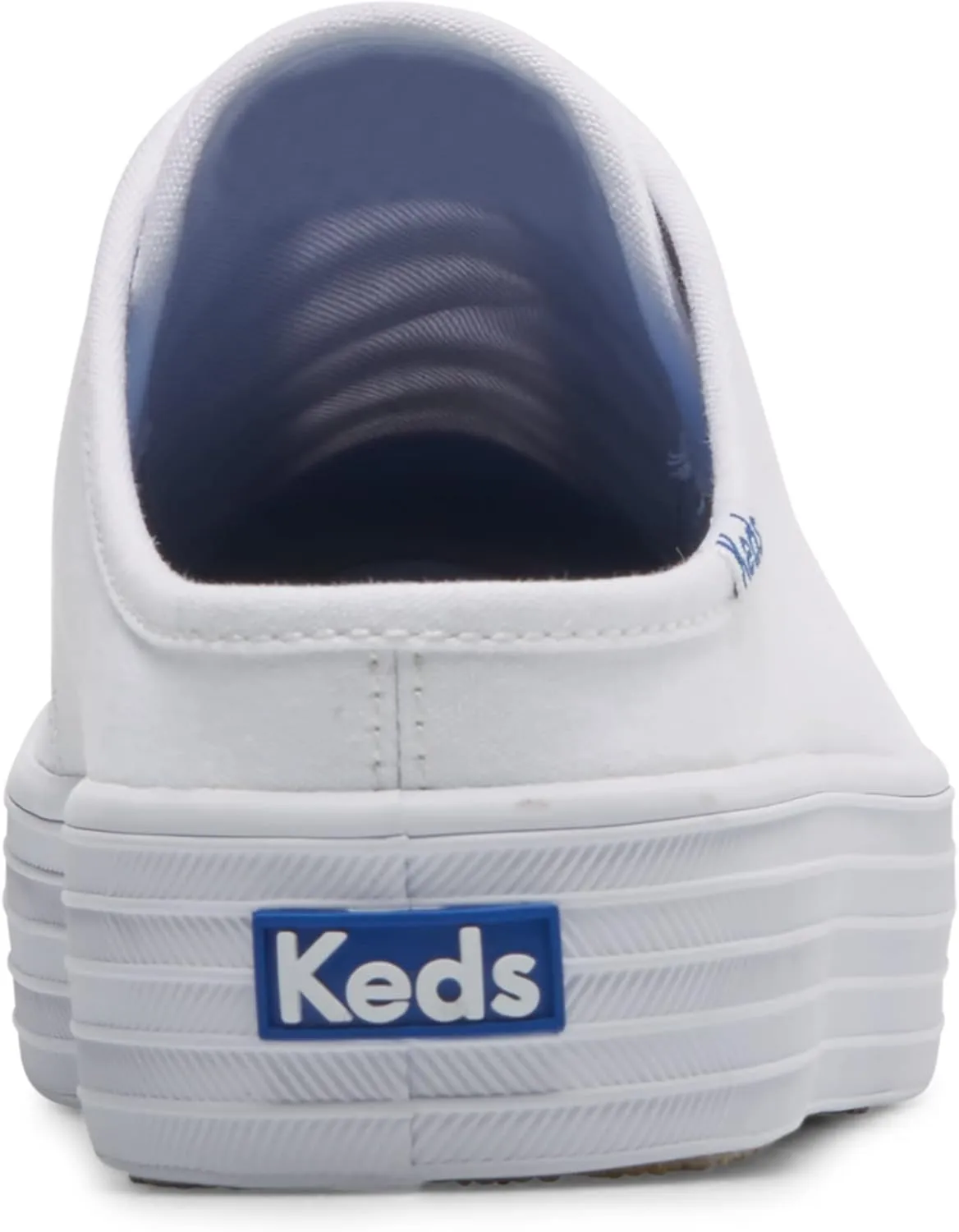 Keds Women's Triple Kick Mule Canvas in White