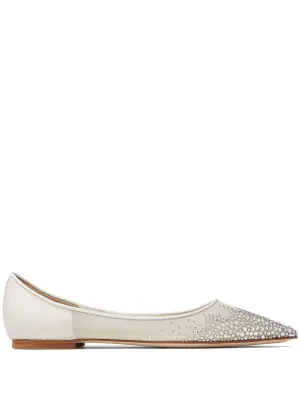 Love Crystal-embellished Ballerinas