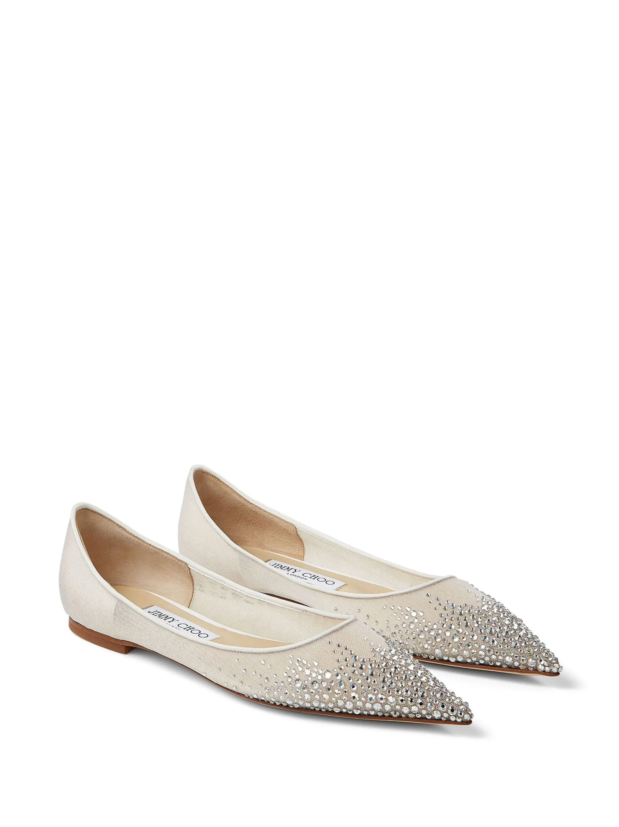 Love Crystal-embellished Ballerinas
