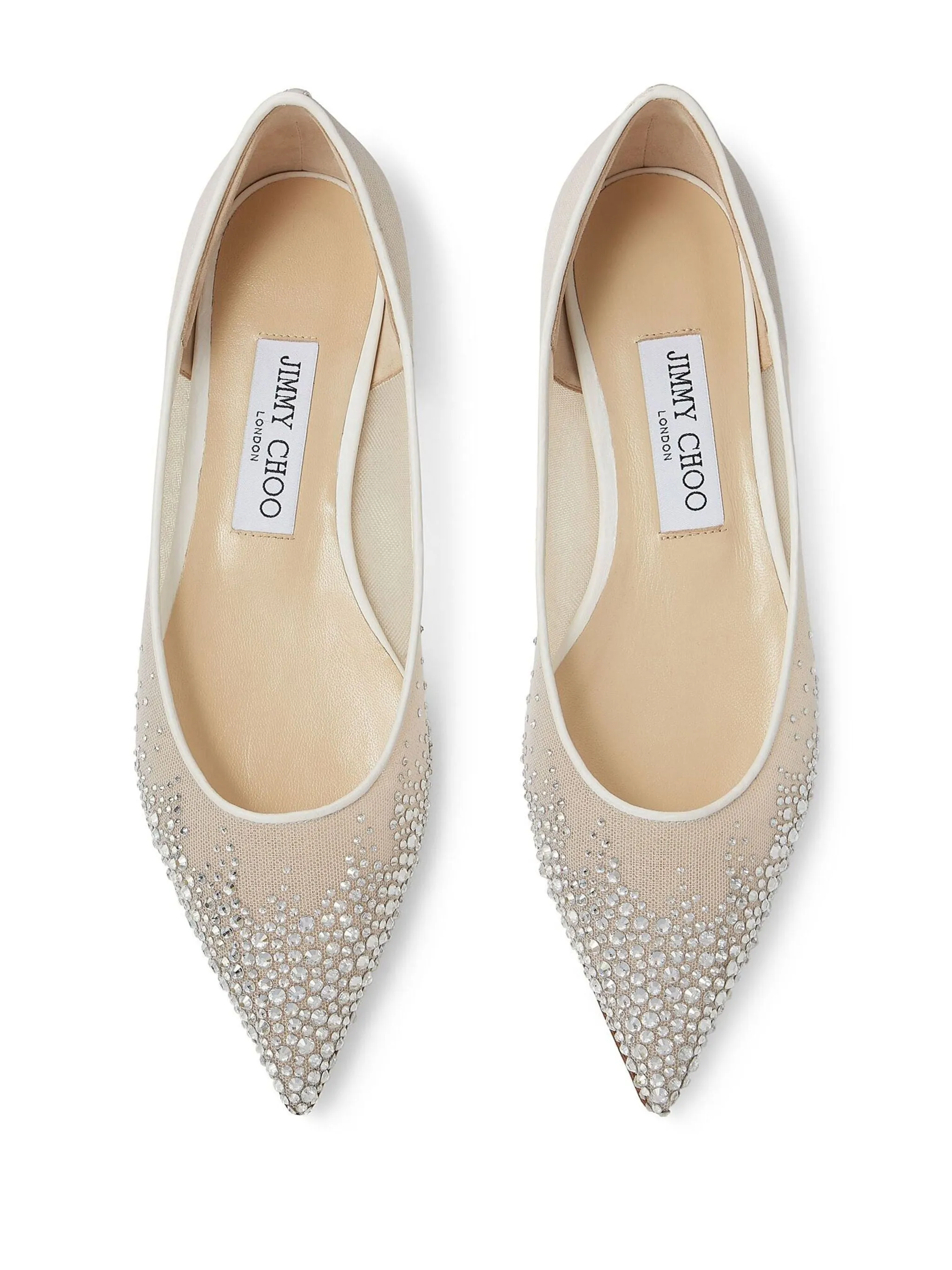 Love Crystal-embellished Ballerinas