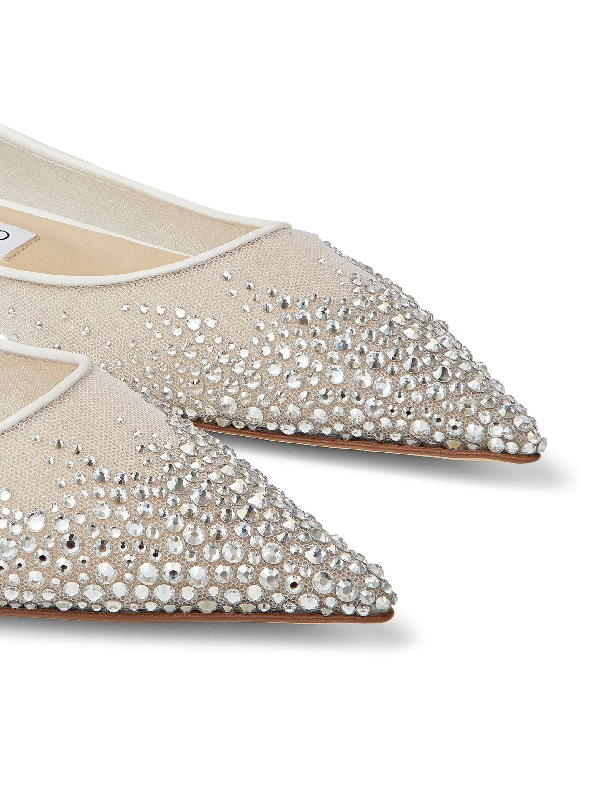 Love Crystal-embellished Ballerinas