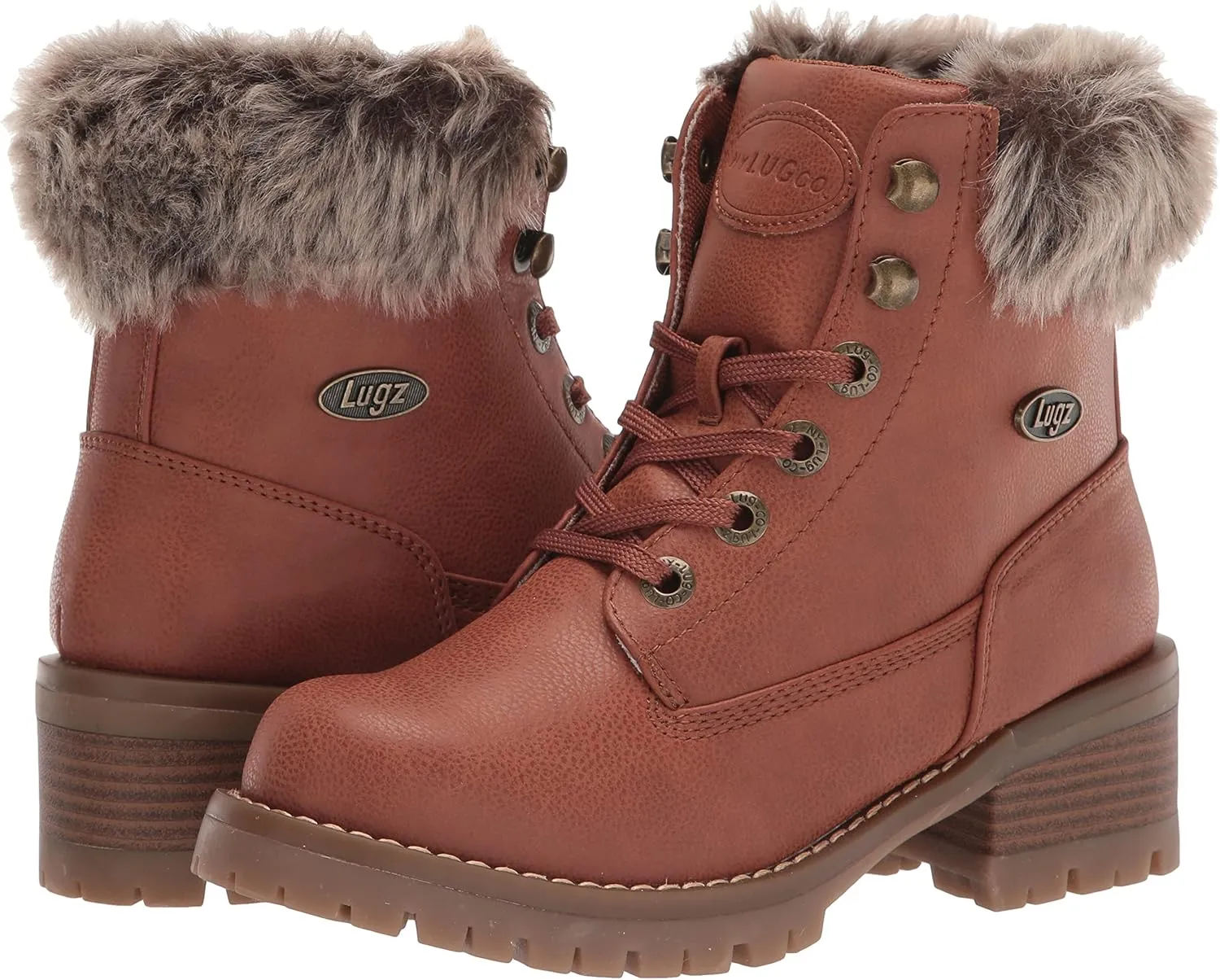 Lugz Women's Flirt Hi Fur Classic 6-inch Chukka Fashion Boot Combat
