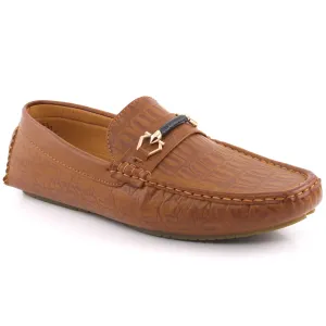 Men “BRYSON” Tassel Slip On Textured Round Toe Casual Moccasin Loafer Shoes