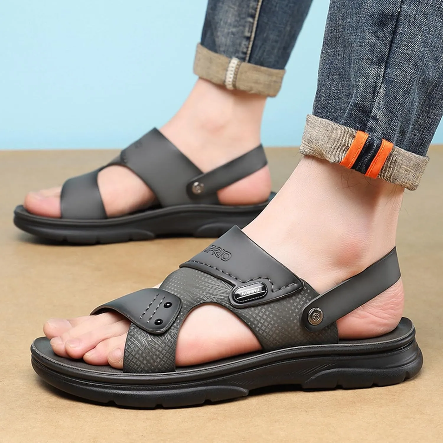 Men Sandal Soft Sole Comfortable Sandals Open Toe Walking Shoes Sandals Men Outdoor Beach Shoes