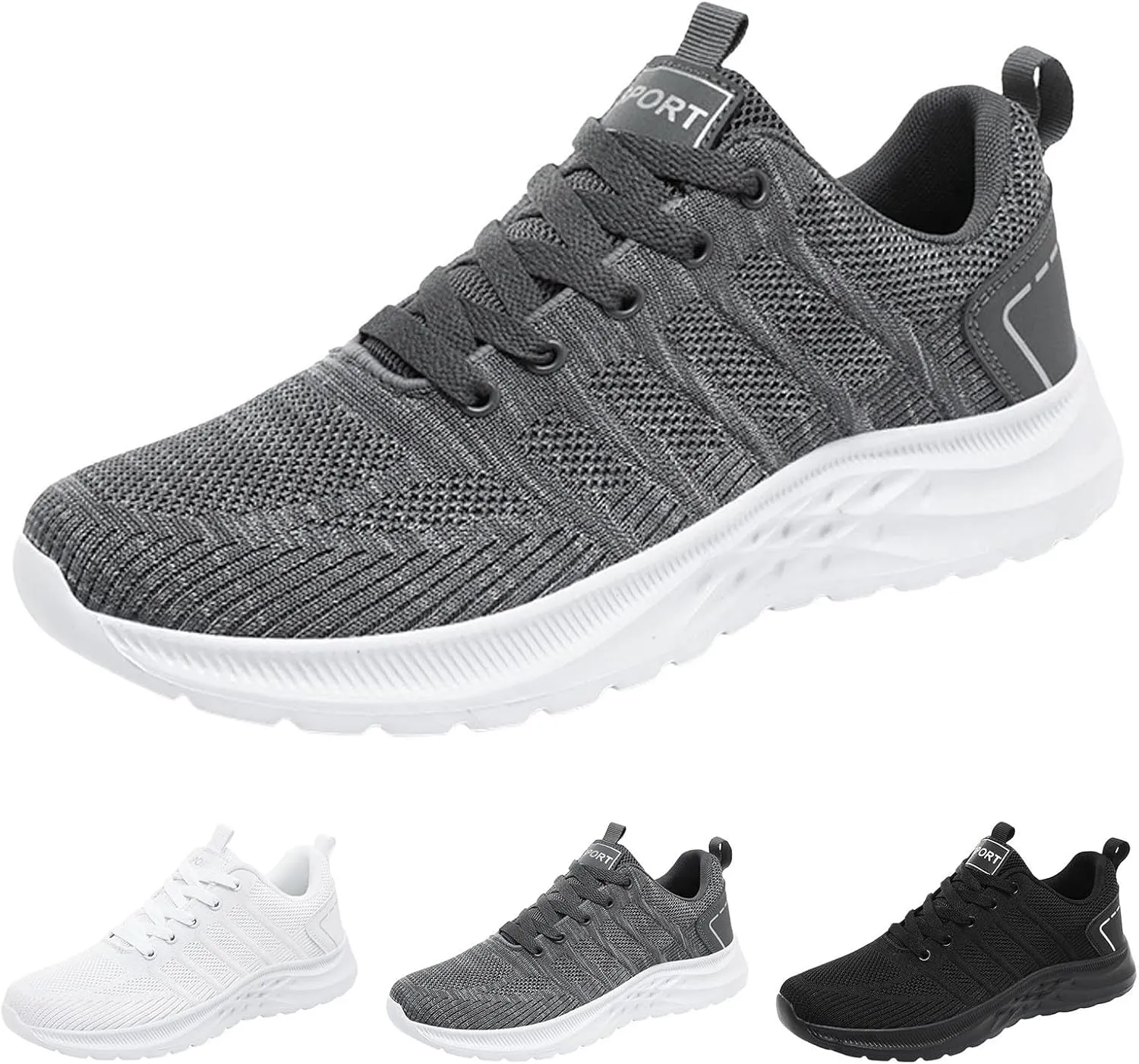 Men Sports Shoes Fashionable Couple Simple and Solid Color Thick Bottomed Flat Mesh Breathable and Mens Chukka Sneaker