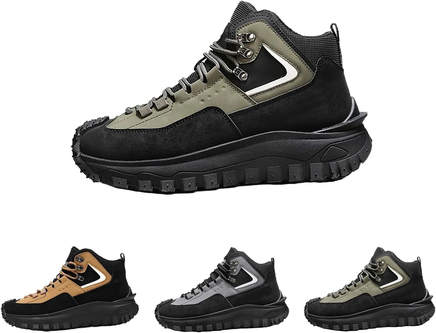 Men's Casual Hiking Sneakers The First Young Safety Work Orthopedic Hiking Steel Toe Shoes Durable Outdoor Shoes