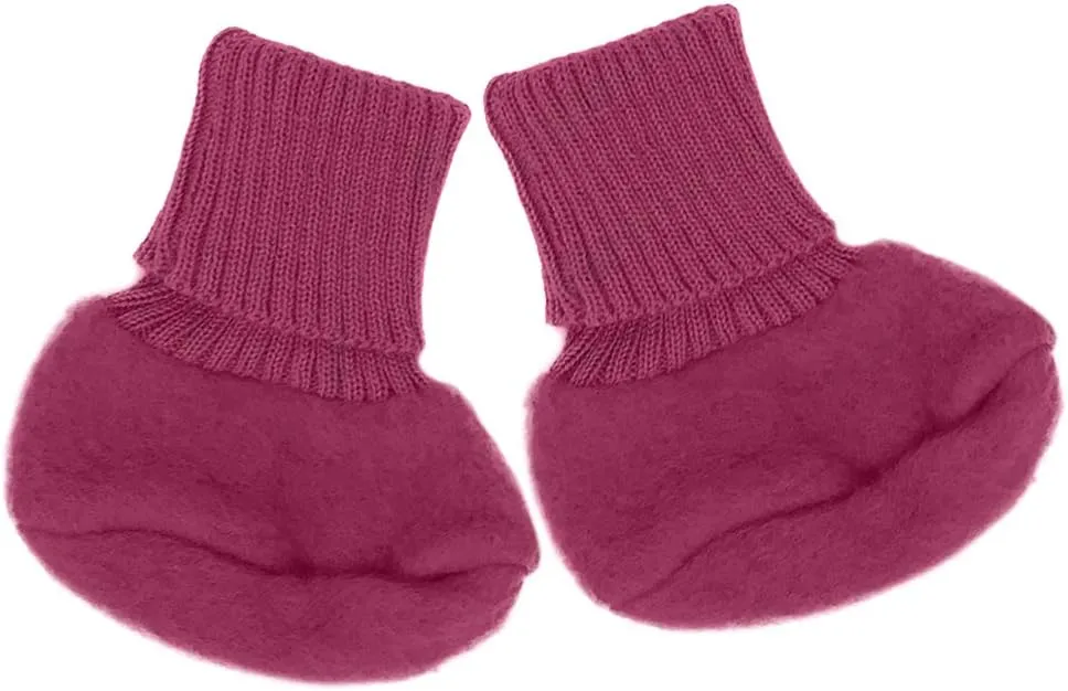 Merino Wool Fleece Baby Socks: Newborn Infant Organic Thermal Booties, 0-12 months
