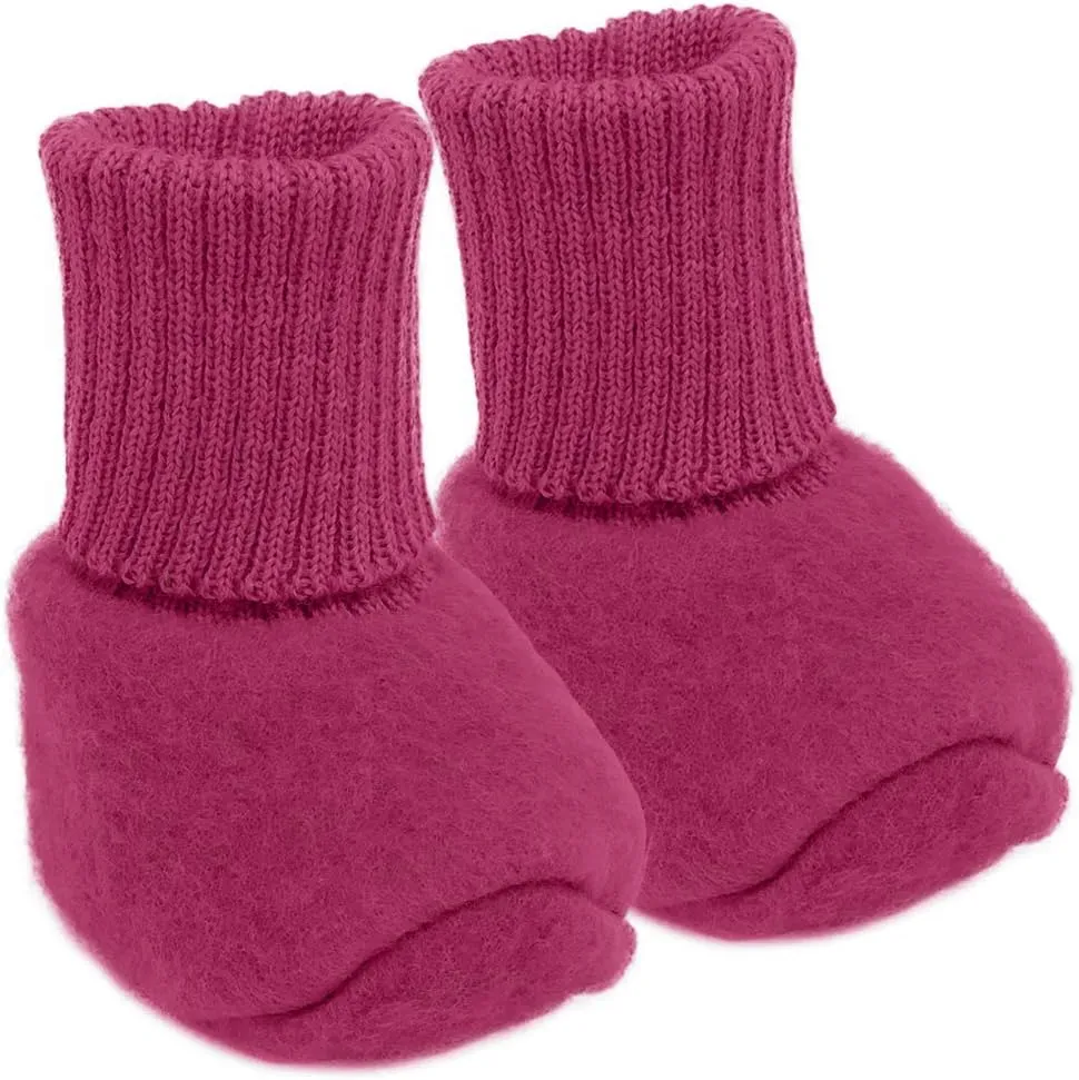 Merino Wool Fleece Baby Socks: Newborn Infant Organic Thermal Booties, 0-12 months