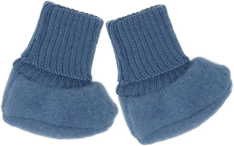 Merino Wool Fleece Baby Socks: Newborn Infant Organic Thermal Booties, 0-12 months
