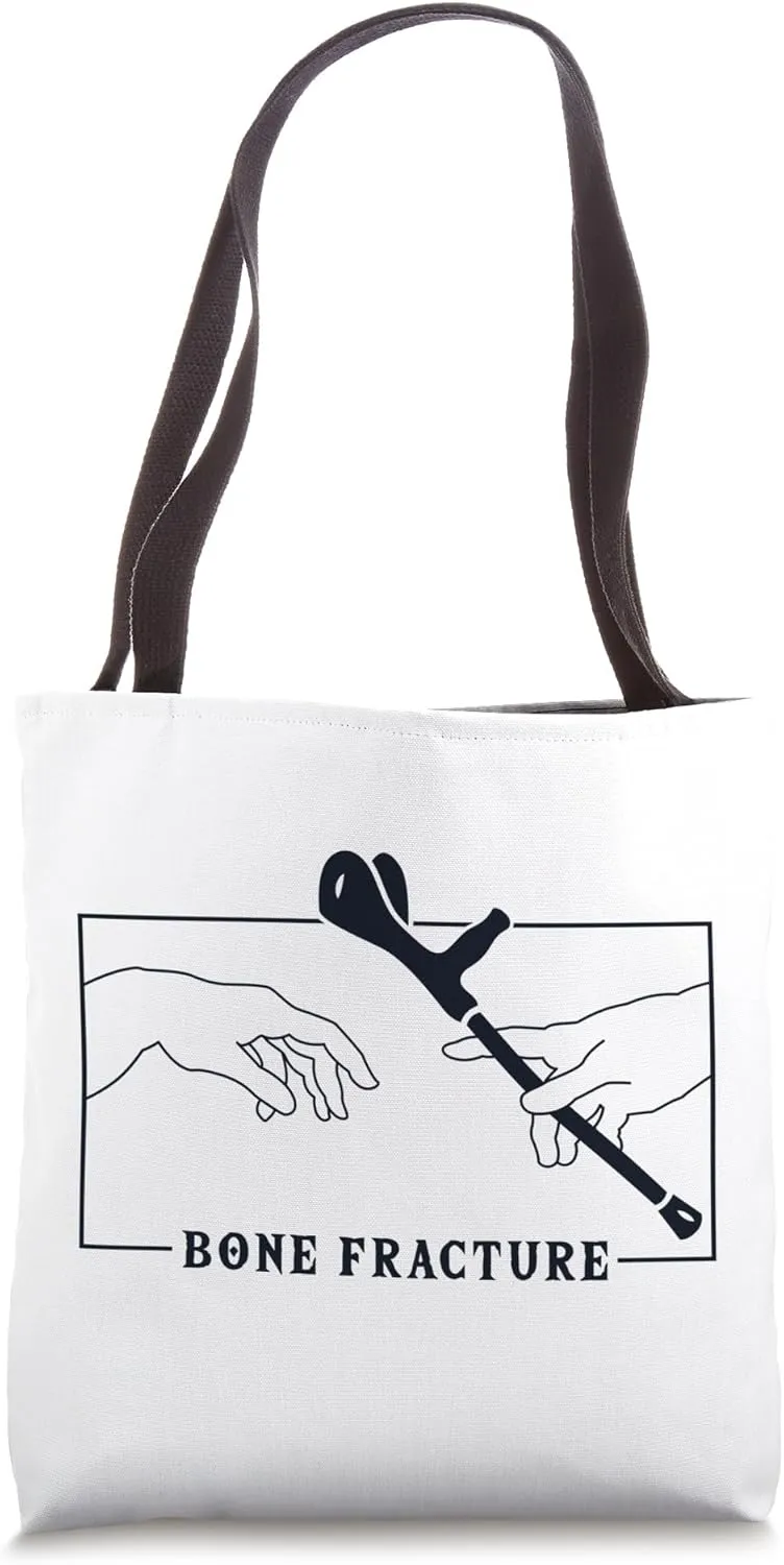 Michelangelo Creation of Adam Bone Fracture Bone Fracture Tote Bag