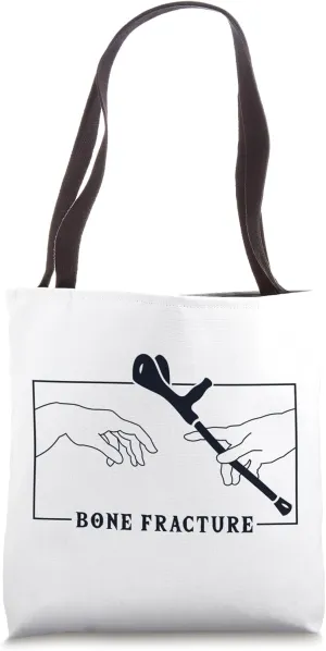 Michelangelo Creation of Adam Bone Fracture Bone Fracture Tote Bag
