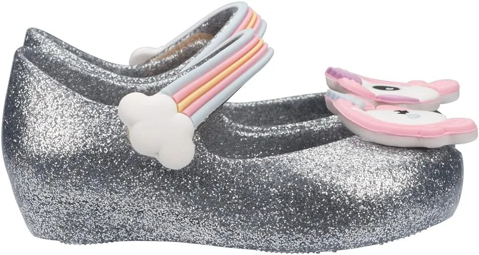 mini melissa Girl's Mini Ultragirl Unicorn Mary Jane Flat