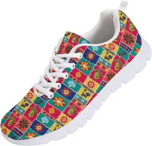 Modysero Women Running Shoes for Travel Walking Non Slip Sneakers Breathable Casual Lace Up Ladies Daily Footwear