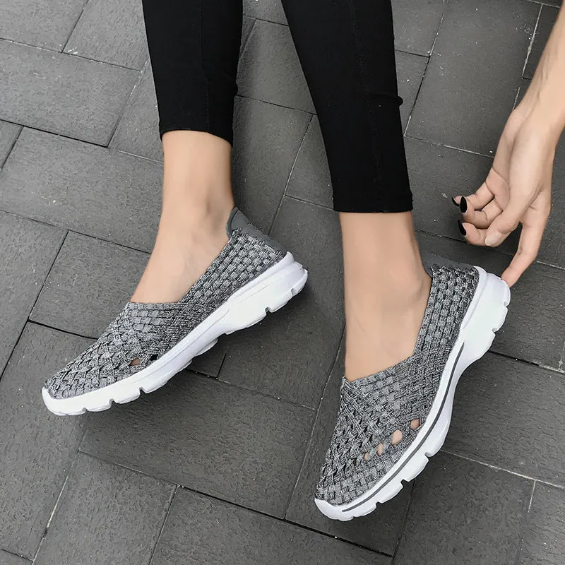 Nanccy Soft Sole Flat Stretch Casual Shoes