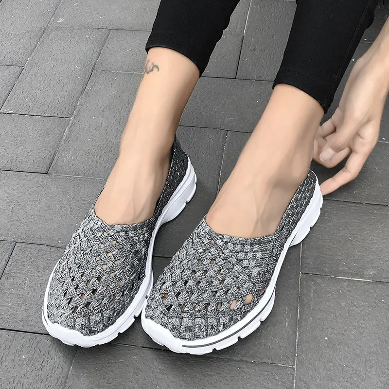 Nanccy Soft Sole Flat Stretch Casual Shoes
