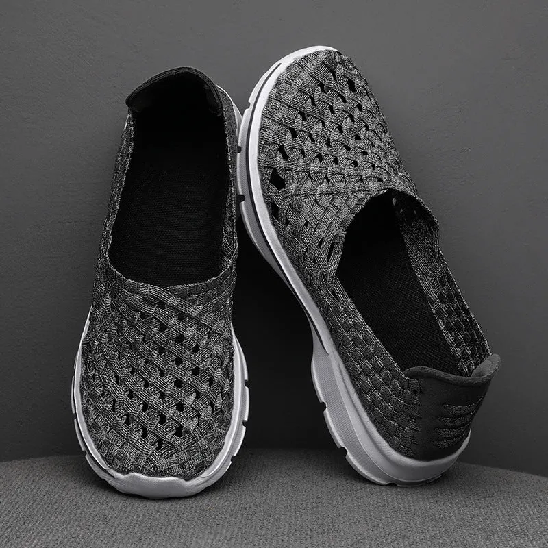 Nanccy Soft Sole Flat Stretch Casual Shoes