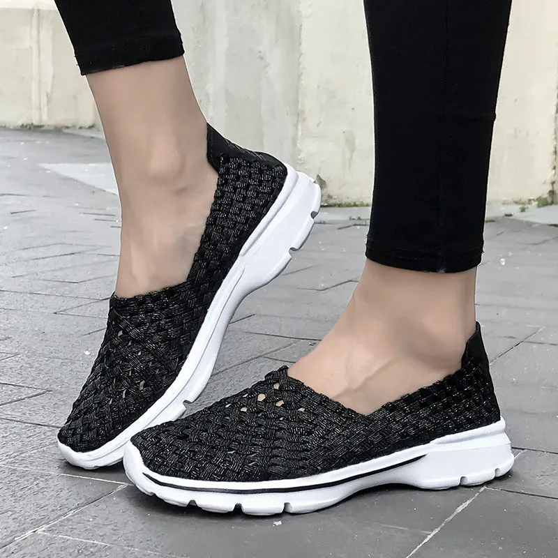 Nanccy Soft Sole Flat Stretch Casual Shoes