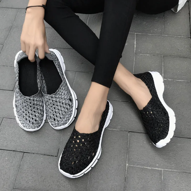 Nanccy Soft Sole Flat Stretch Casual Shoes