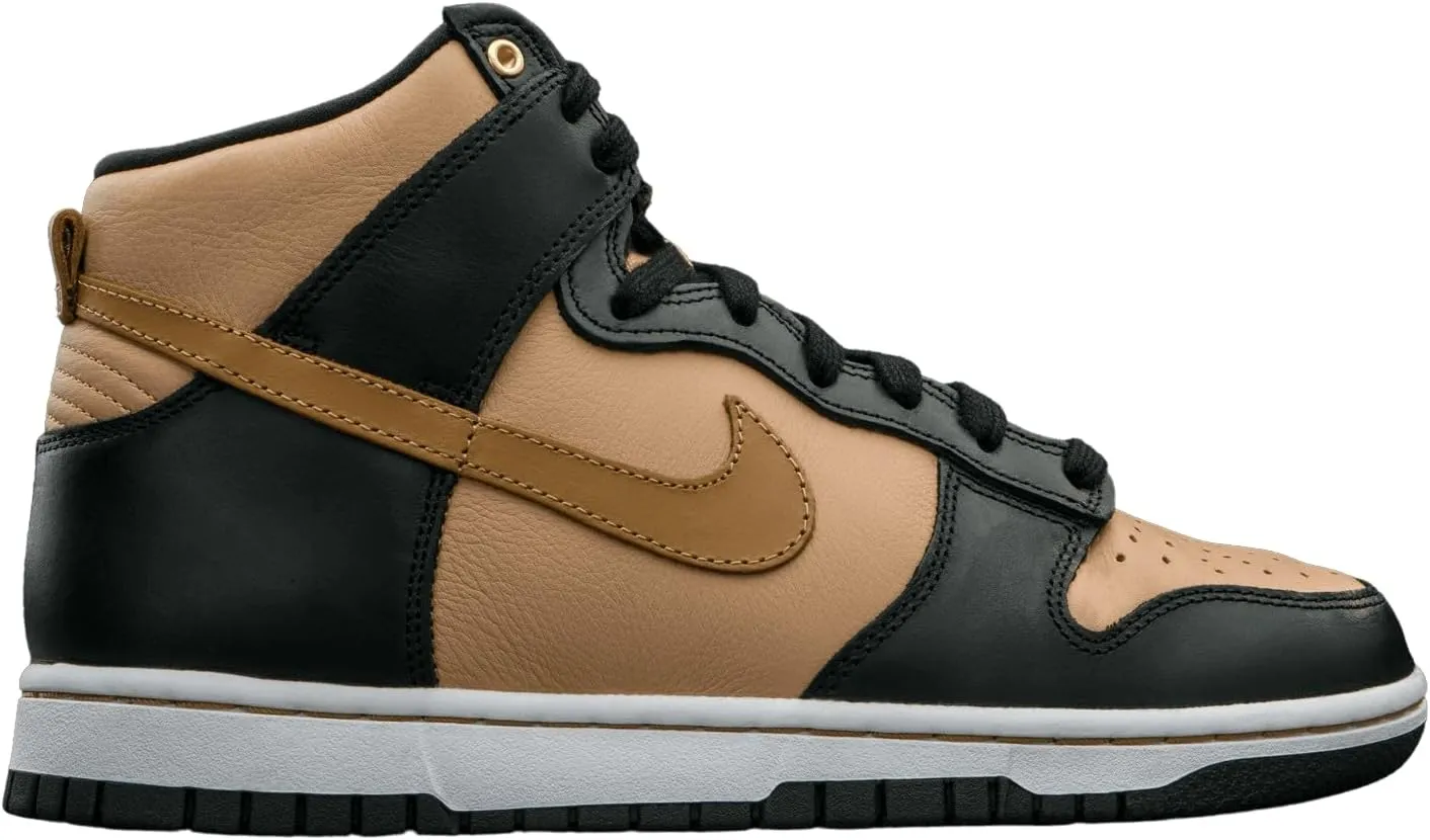 Nike Womens WMNS Dunk HIGH LXX DX0346 001 Black Flax - Size 5 Black?flax-vachette Tan-white