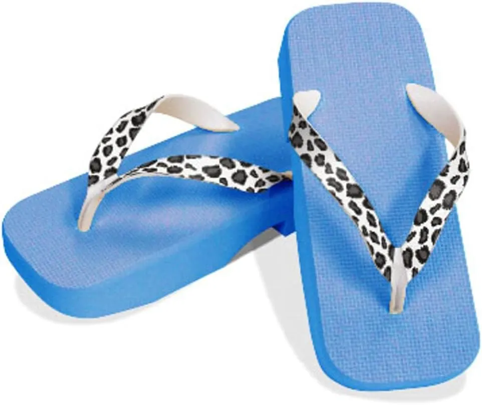 [One Step] [Hajime] Geta Clogs, Soft and Water Resistant, Made of Sponge, 9.4 inches (24 cm), SB/Leopard x White, Leopard x White (Leopard x White/24), Leopard × White, 24.0 cm