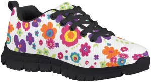 PinUp Angel Girls Sneakers Kids Lightweight Lace Up Running Shoes Colorful Walking Shoes Breathable Tennis Shoes for Kids