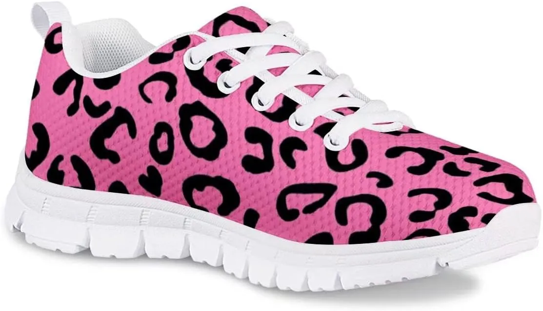 PinUp Angel Kid Girls Running Sports Sneakers Cute Casual Leopard/Floral Print Walking Shoes