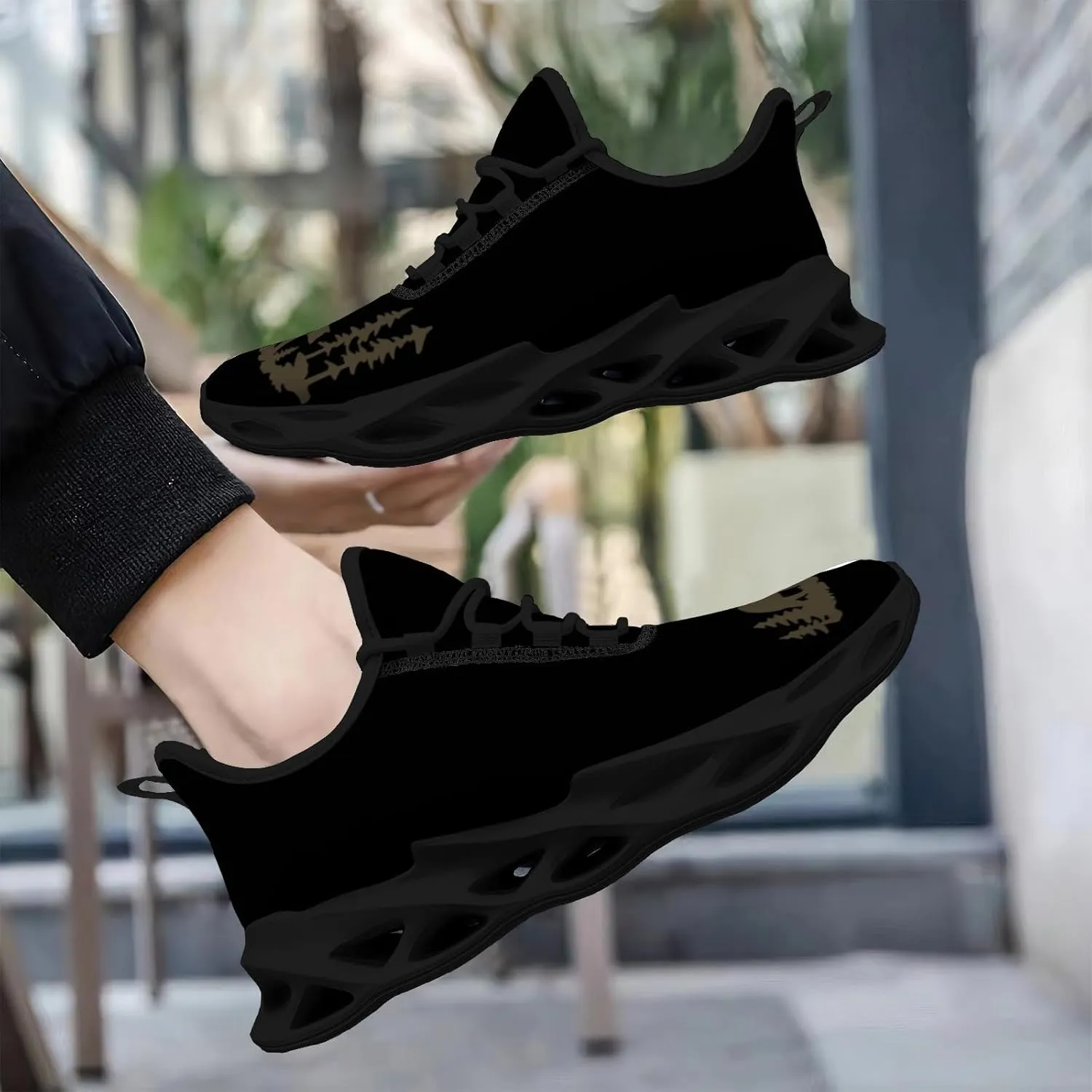 Pitovozu Bear Mama Breathable Cushion Sports Shoes for Woens Men Walking Running Lightweight Tennis Sneaker Gifts for Athletic Shoes