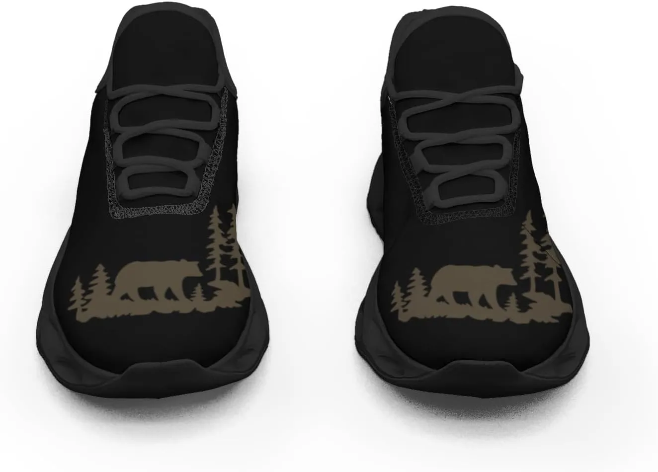 Pitovozu Bear Mama Breathable Cushion Sports Shoes for Woens Men Walking Running Lightweight Tennis Sneaker Gifts for Athletic Shoes