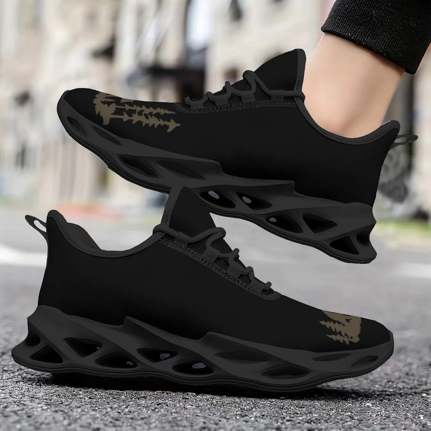 Pitovozu Bear Mama Breathable Cushion Sports Shoes for Woens Men Walking Running Lightweight Tennis Sneaker Gifts for Athletic Shoes