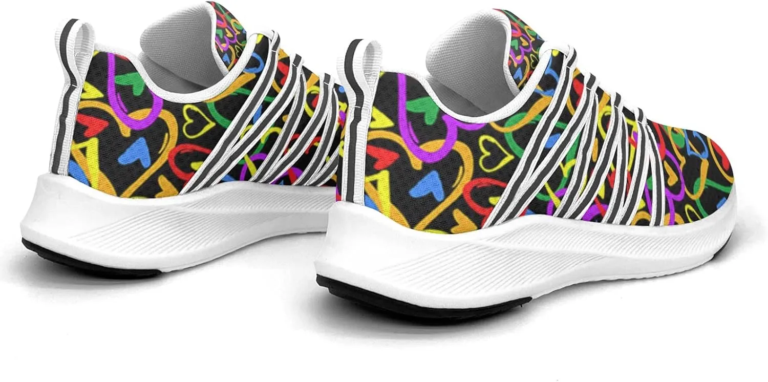 Pitovozu Camo Gay Pride Flag Sneaker Women Athletic Shoes Personalited Running Shoes Comfortable Sports Sneaker