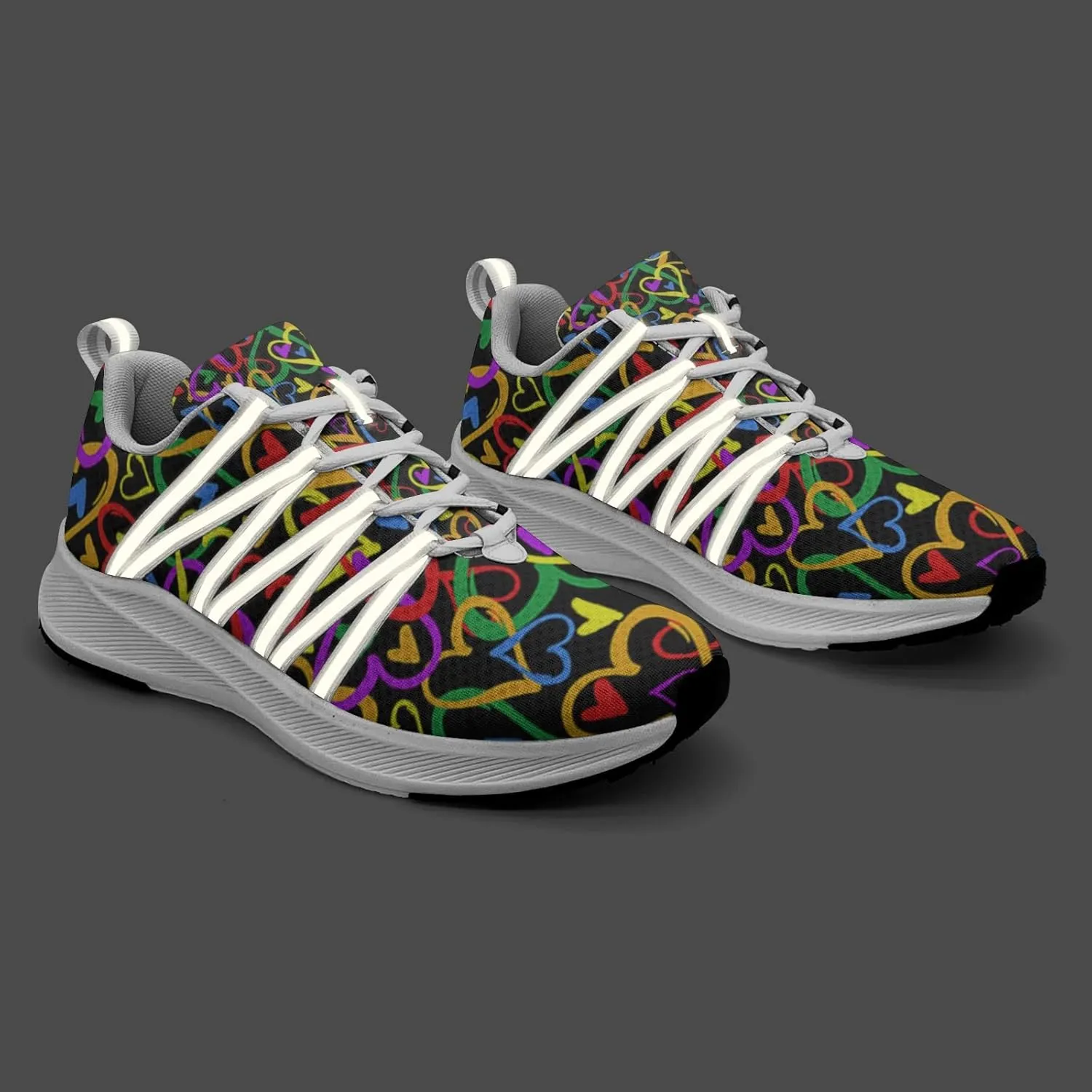 Pitovozu Camo Gay Pride Flag Sneaker Women Athletic Shoes Personalited Running Shoes Comfortable Sports Sneaker