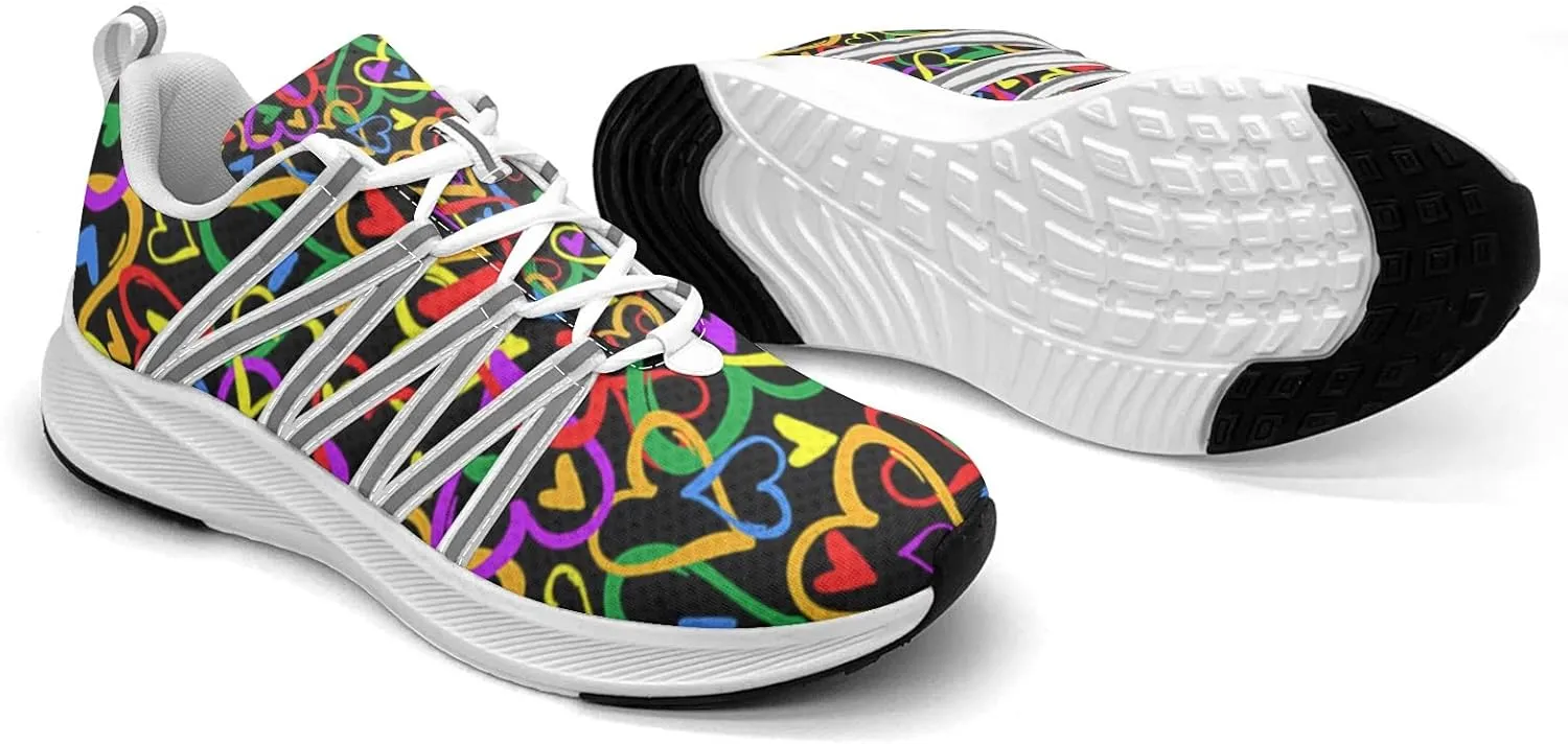 Pitovozu Camo Gay Pride Flag Sneaker Women Athletic Shoes Personalited Running Shoes Comfortable Sports Sneaker