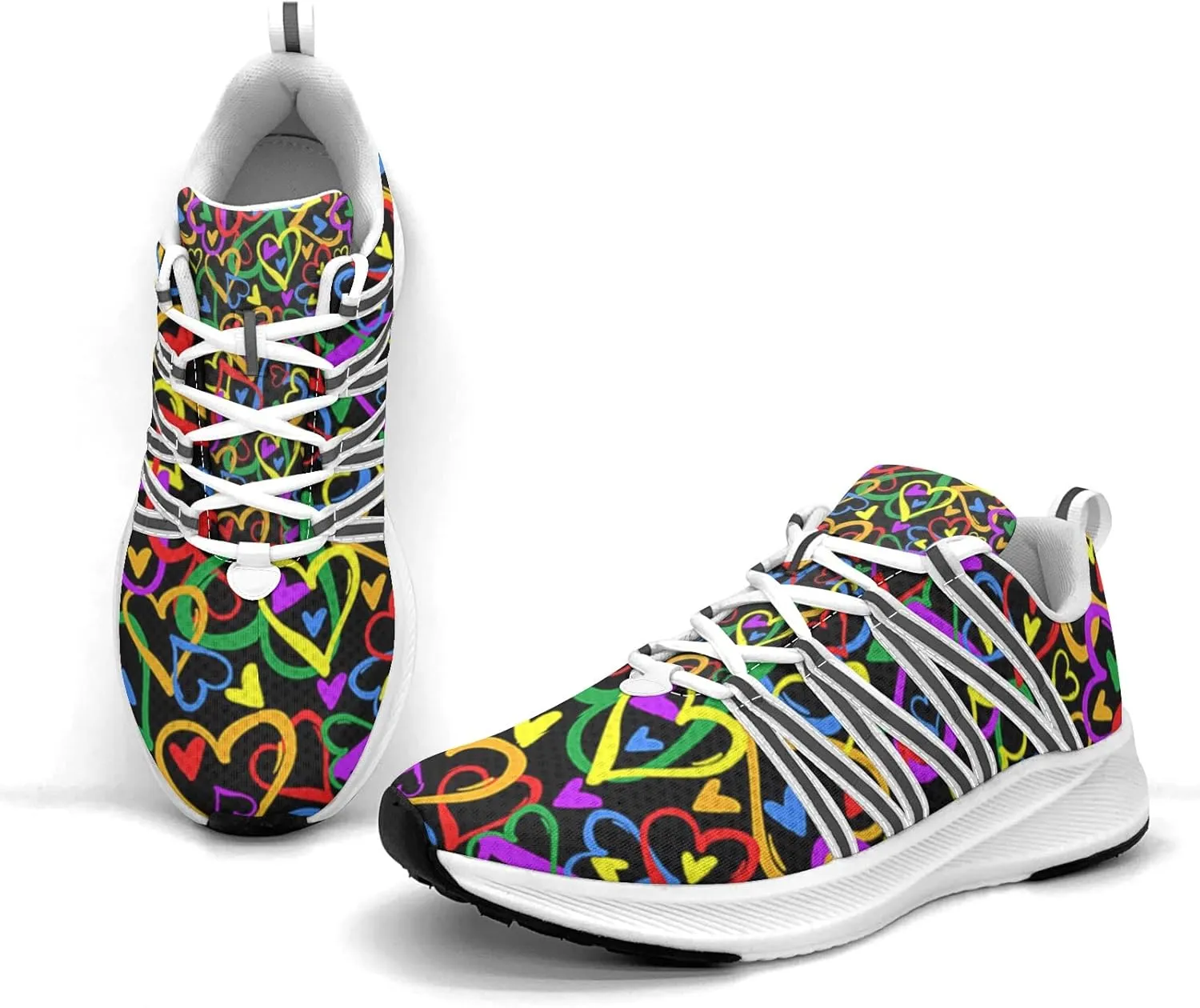 Pitovozu Camo Gay Pride Flag Sneaker Women Athletic Shoes Personalited Running Shoes Comfortable Sports Sneaker