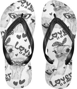 Poeticcity Flip Sandal Men Women Flip Flops for Hotel Spa Home Slippers Bedroom Travel S-XXL