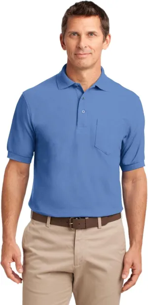 Port Authority K500LSP L-Sleeve Silk Touch Polo with Pocket