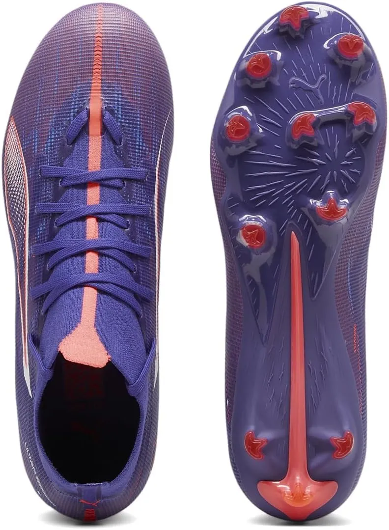 PUMA Women's Ultra Match Firm, Artificial Ground Soccer Cleats, Poison Pink-White-Black, 11