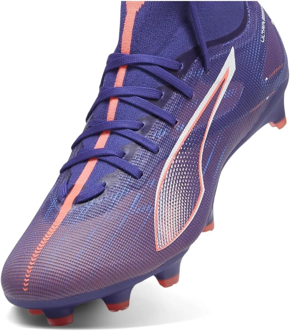 PUMA Women's Ultra Match Firm, Artificial Ground Soccer Cleats, Poison Pink-White-Black, 11