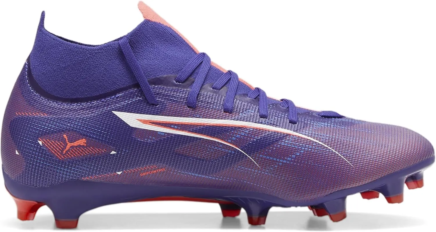PUMA Women's Ultra Match Firm, Artificial Ground Soccer Cleats, Poison Pink-White-Black, 11