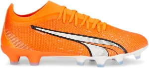 PUMA Womens Ultra Match Firm Ground/Ag Soccer Cleats Cleated, Firm Ground - Orange