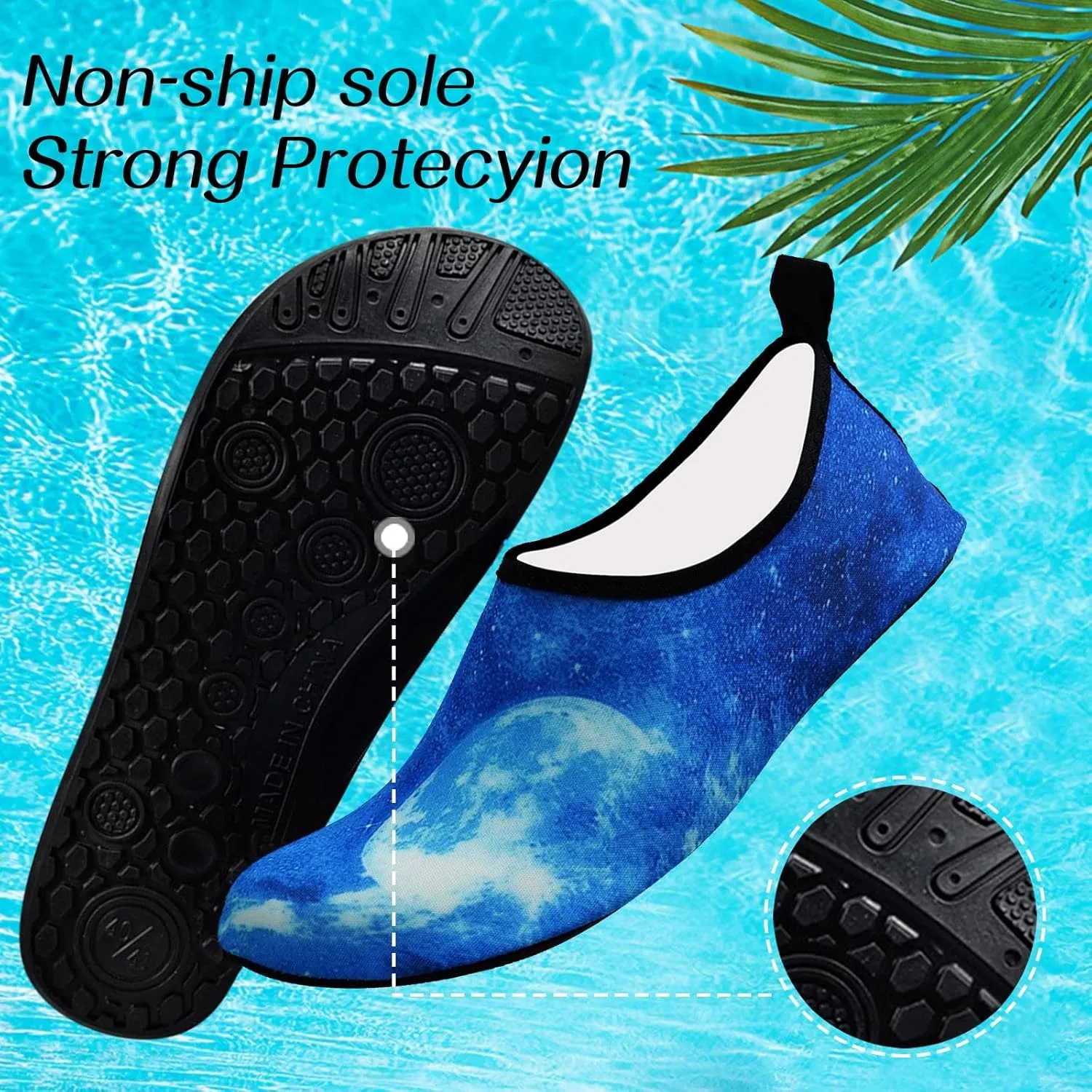 Quick Dry Aqua Shoes for Water Sports Men Women Barefoot Swim Beach Pool Surf Hiking Kayaking Diving Yoga Lightweight Design