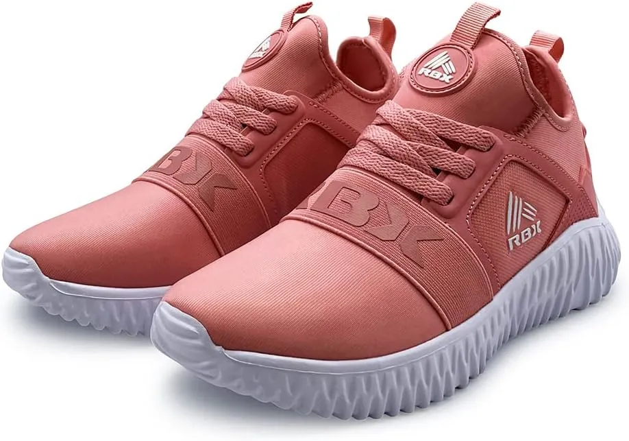 RBX Active Women's Training Shoe Slip On Lace Up Breathable Knit Running Sneaker