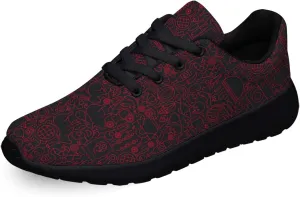 Reamson Women Men Sneaker Barbecue Grill Line Shoes Black Size 9.5