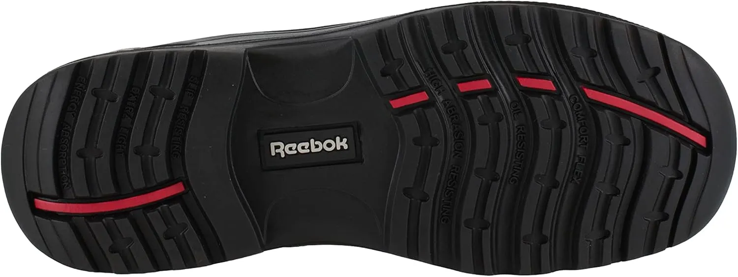 Reebok Work Men's 6” Sport Composite Toe Boot Dark Safety, Trainex RB7755 Work Shoe, Brown