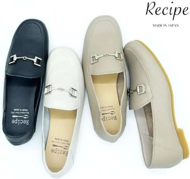RP-530 Bit Loafer, Square Toe Pumps, Slip-on, Genuine Leather, Recipe Recipe, Made in Japan, Women's, Fashion, Comfort Shoes