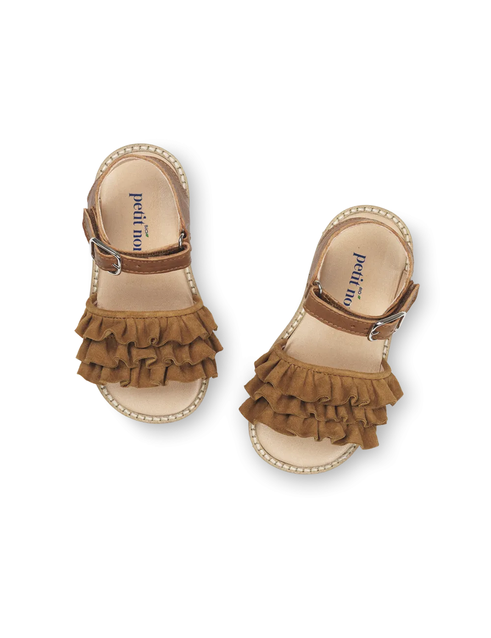 Ruffles Sandal - Cognac