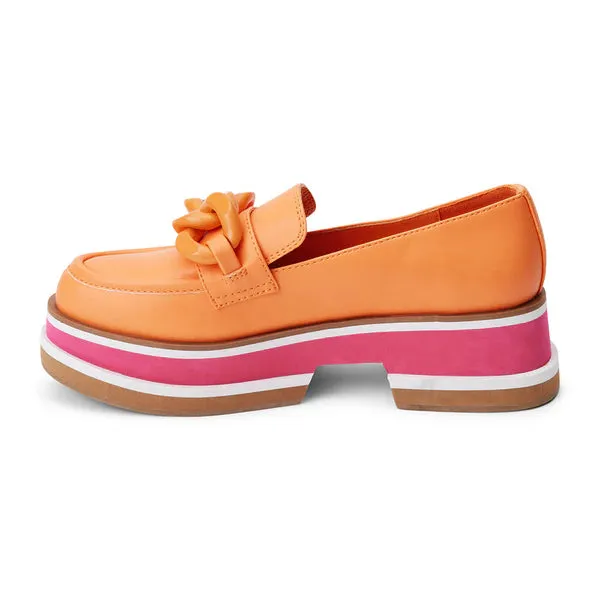 Sarah Sherbet Platform Loafer