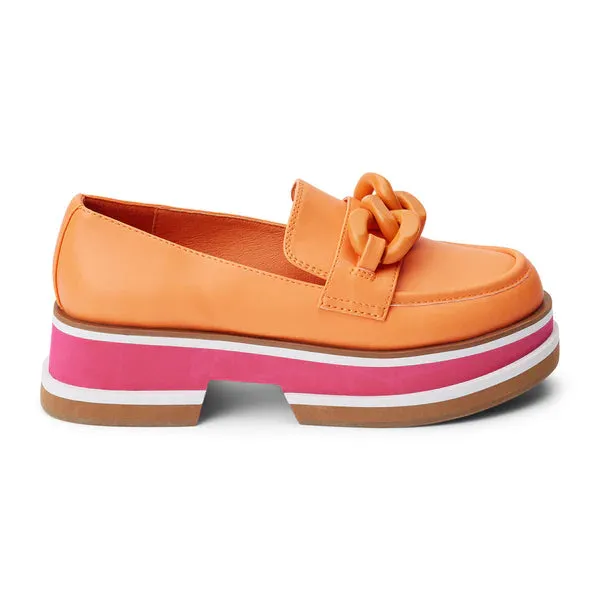 Sarah Sherbet Platform Loafer