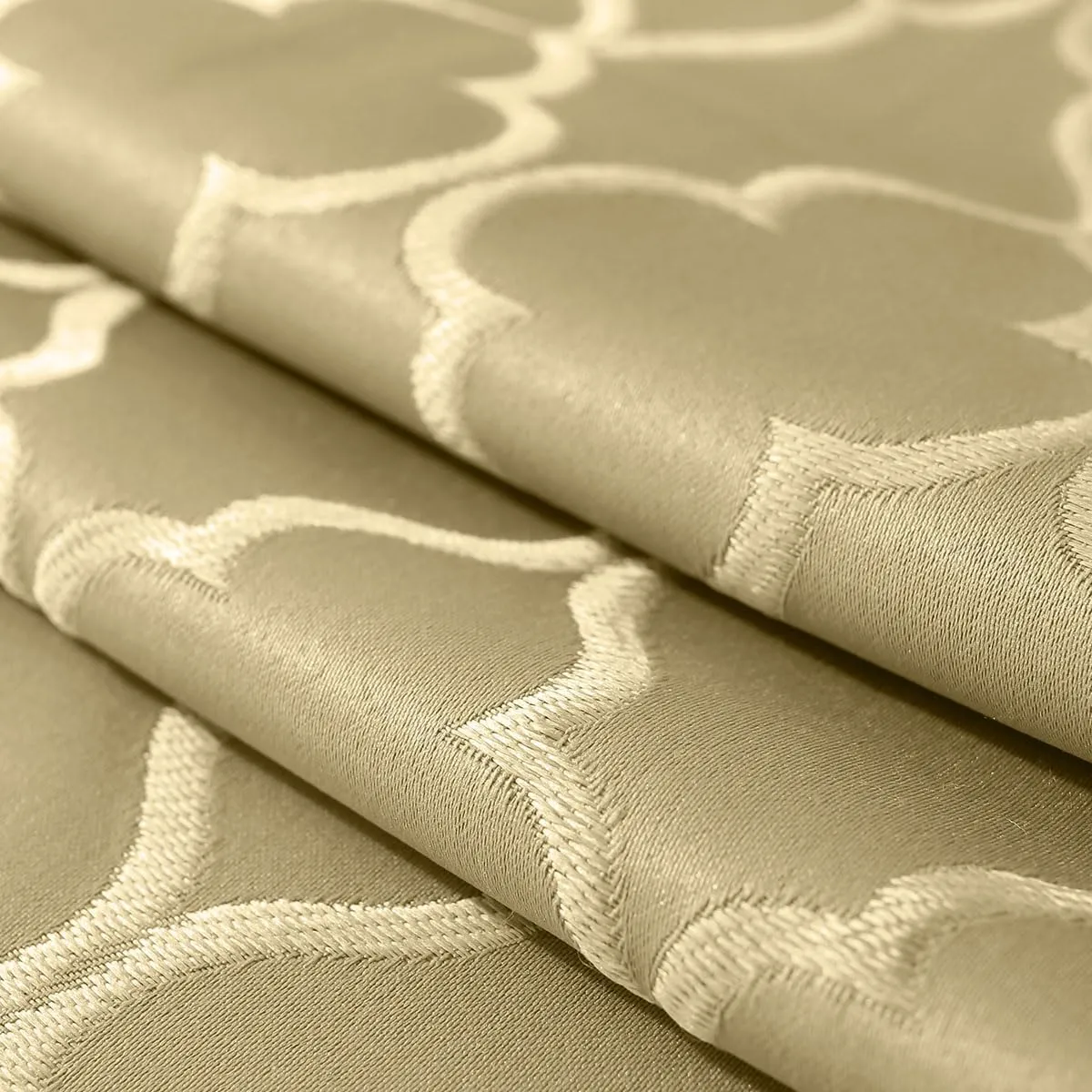 SASTYBALE Jacquard Tablecloth Flower Pattern Polyester Table Cloth Spill Proof Dust-Proof Table Cover for Kitchen Dining Tabletop Decoration (Rectangle, 60" x 84" (6-8 Seats), Christmas Gold)